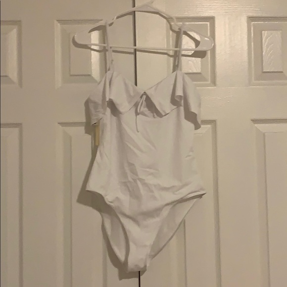 Aritzia Lyla White Bodysuit - Picture 1 of 4